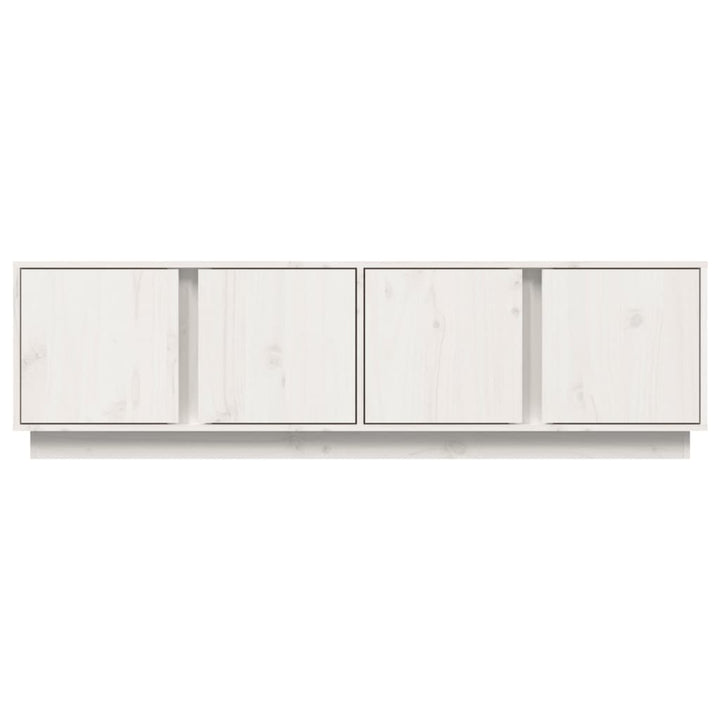 Tv-meubel 140x40x40 cm massief grenenhout wit