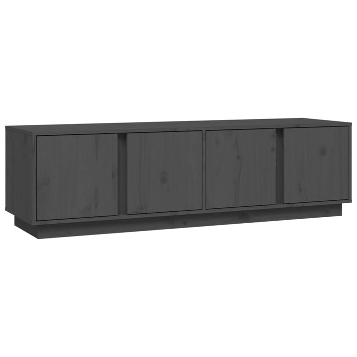 Tv-meubel 140x40x40 cm massief grenenhout grijs