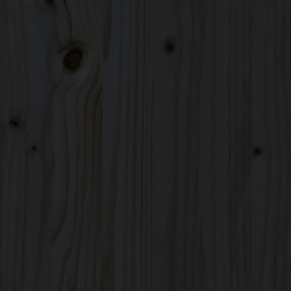 Bureau 110x50x75 cm massief grenenhout zwart