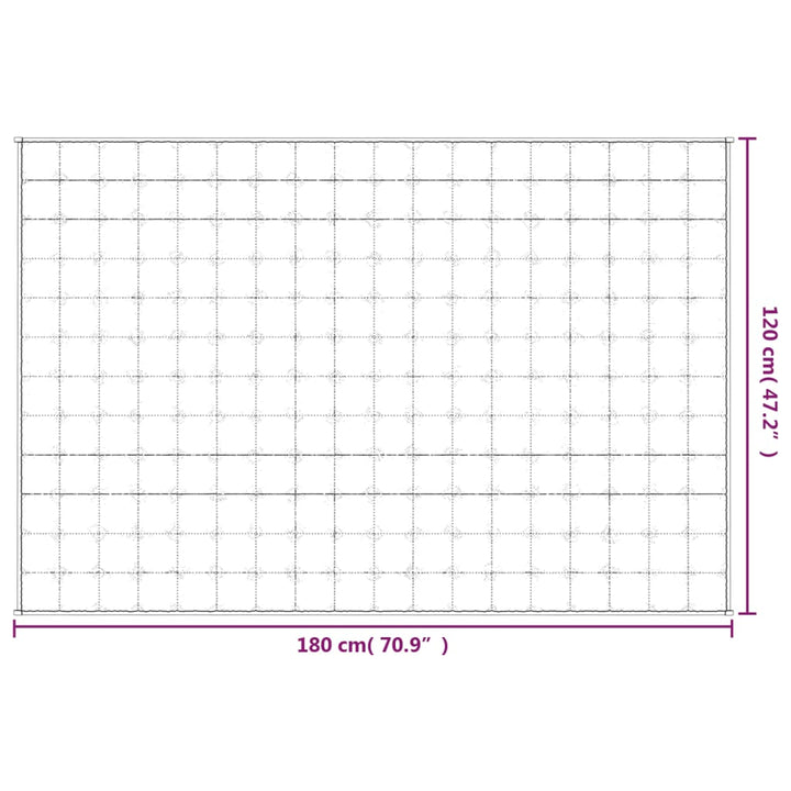 Verzwaringsdeken 120x180 cm 9 kg stof lichtcrèmekleurig