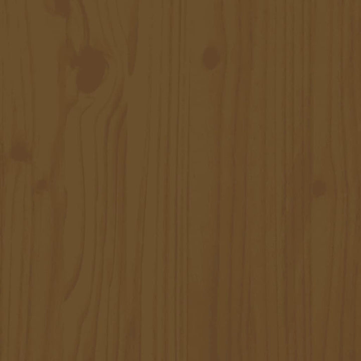 Wandschappen 2 st 80x12x9 cm massief grenenhout honingbruin