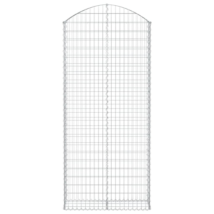 Schanskorf gewelfd 100x30x220/240 cm gegalvaniseerd ijzer