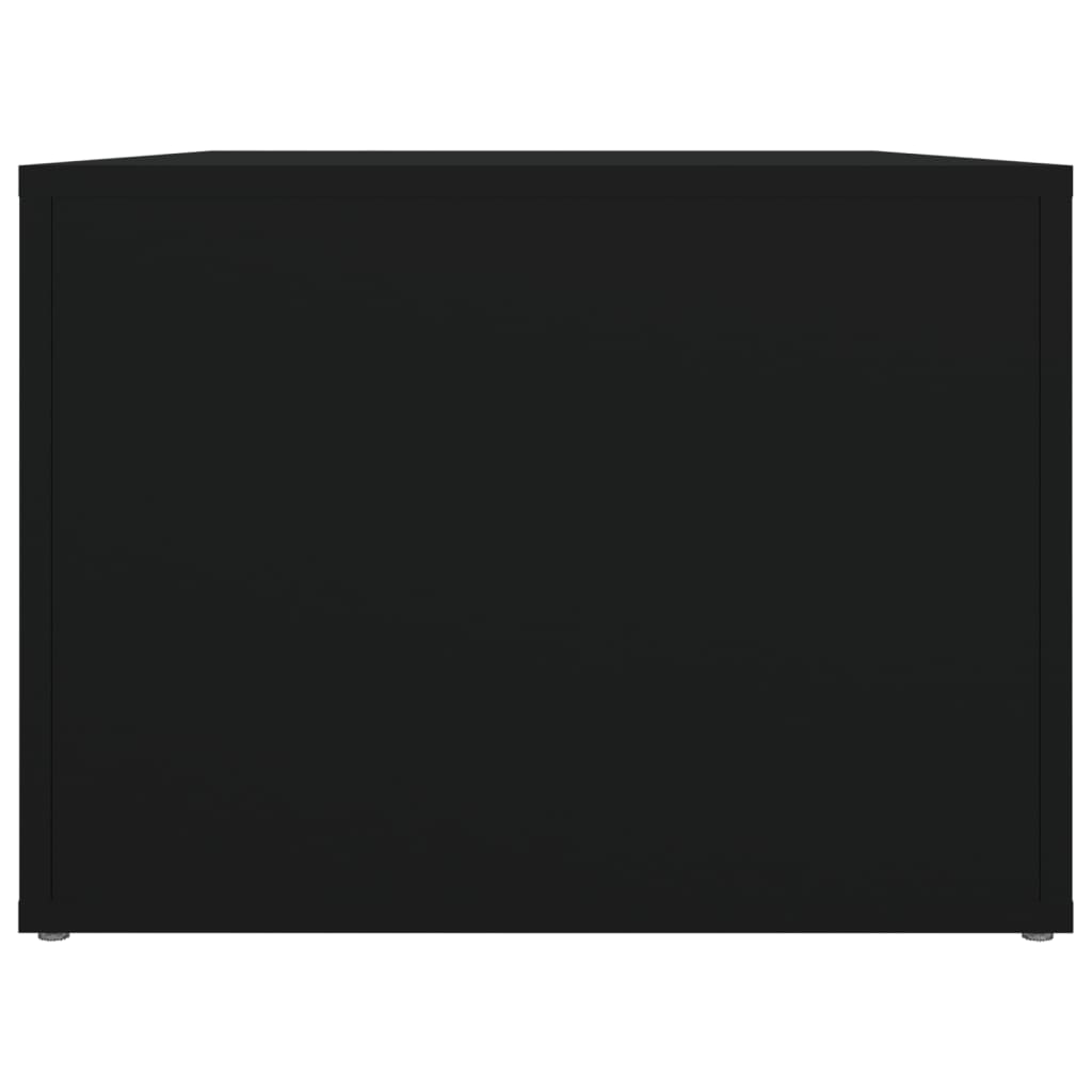 Salontafel 80x50x36 cm bewerkt hout zwart