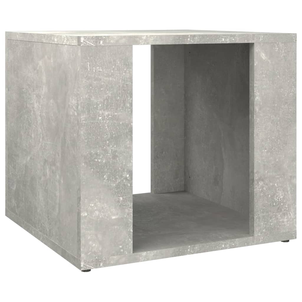 Nachtkastje 41x40x36 cm bewerkt hout betongrijs