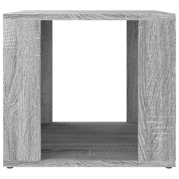 Nachtkastje 41x40x36 cm bewerkt hout grijs sonoma eikenkleur