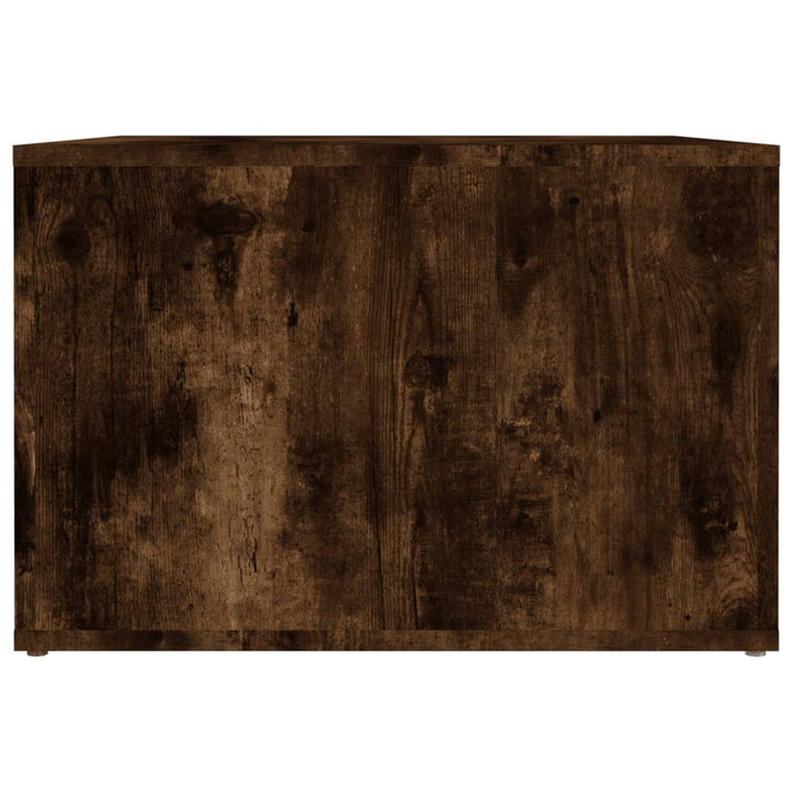 Nachtkastje 57x55x36 cm bewerkt hout gerookt eikenkleurig
