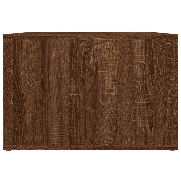 Nachtkastje 57x55x36 cm bewerkt hout bruineikenkleurig