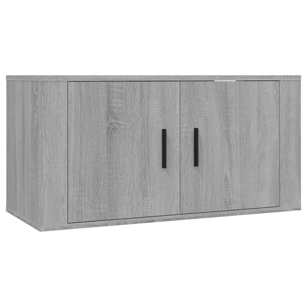 Tv-wandmeubel 80x34,5x40 cm grijs sonoma eikenkleurig