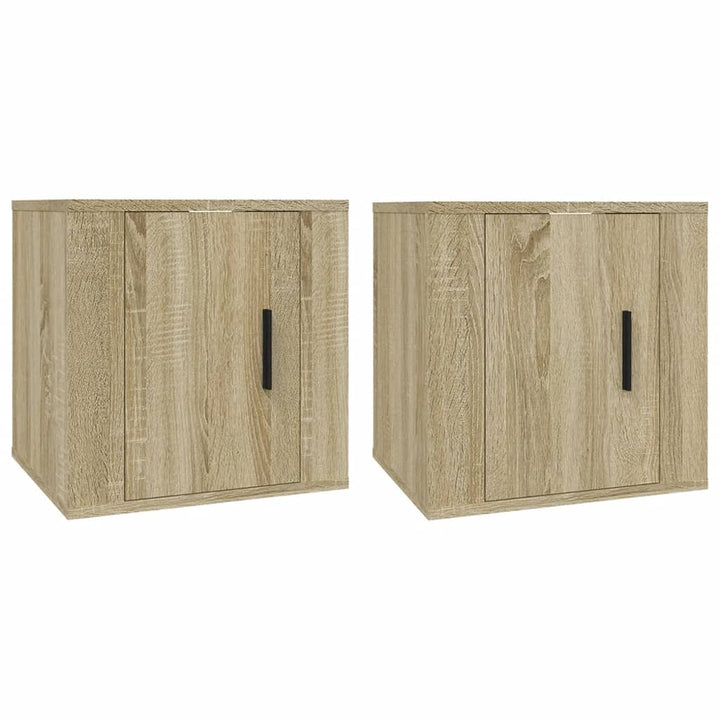 Tv-wandmeubels 2 st 40x34,5x40 cm sonoma eikenkleurig