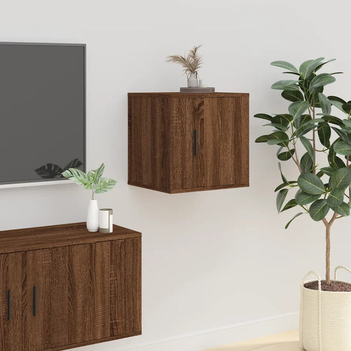 Tv-wandmeubels 2 st 40x34,5x40 cm bruineikenkleurig