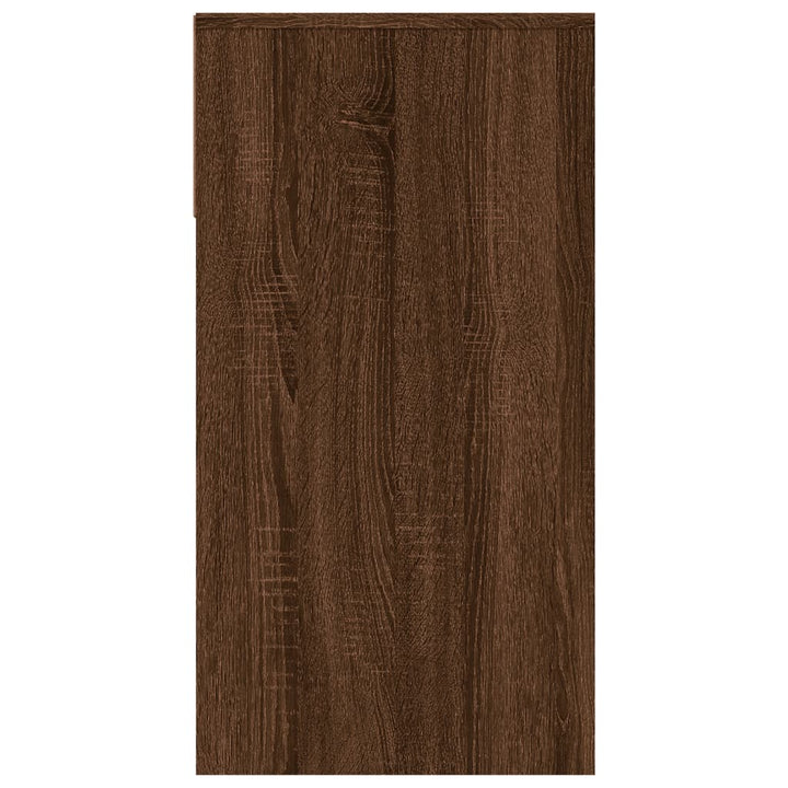 Wandtafel 100x39x75 cm bewerkt hout bruineikenkleurig