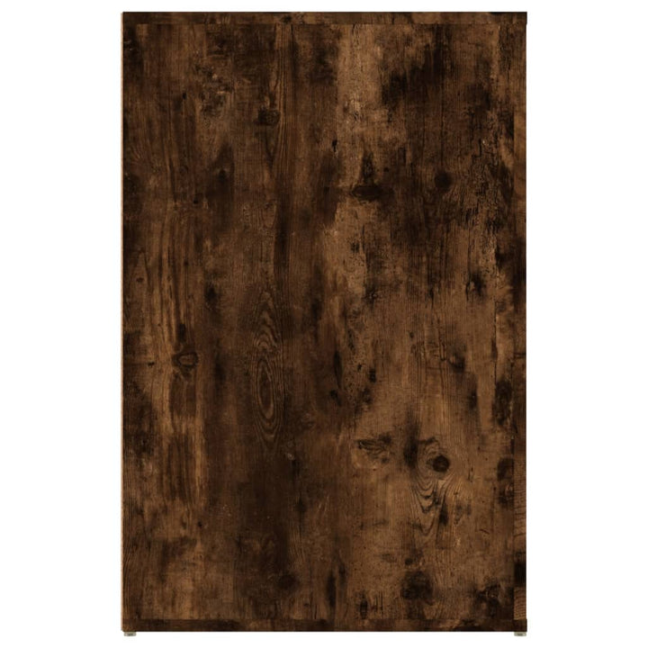 Bureau 100x49x75 cm bewerkt hout gerookt eikenkleurig