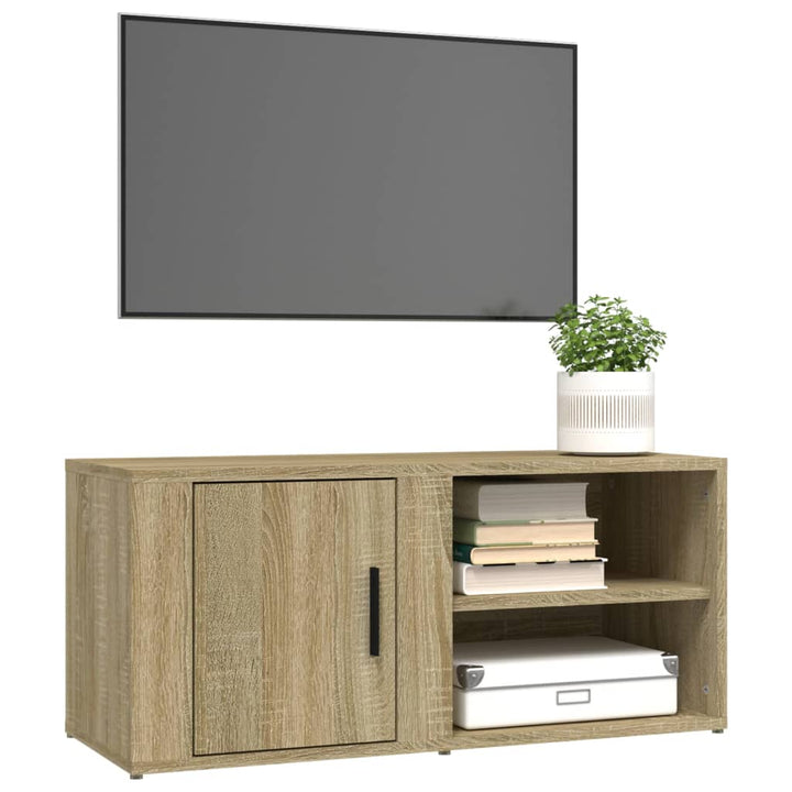 Tv-meubels 2 st 80x31,5x36 cm bewerkt hout sonoma eikenkleurig