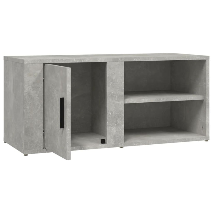 Tv-meubels 2 st 80x31,5x36 cm bewerkt hout betongrijs