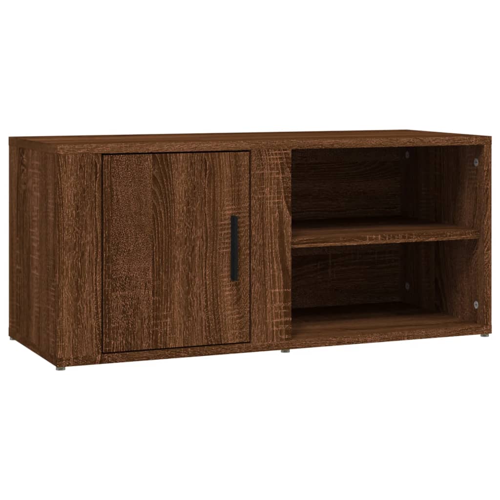 Tv-meubels 2 st 80x31,5x36 cm bewerkt hout bruineikenkleurig