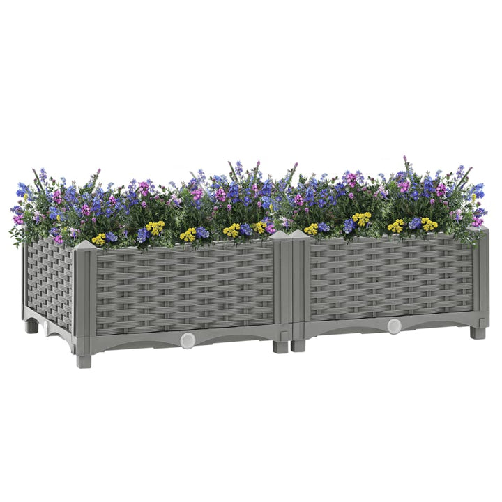 Plantenbak verhoogd 80x40x23 cm polypropeen