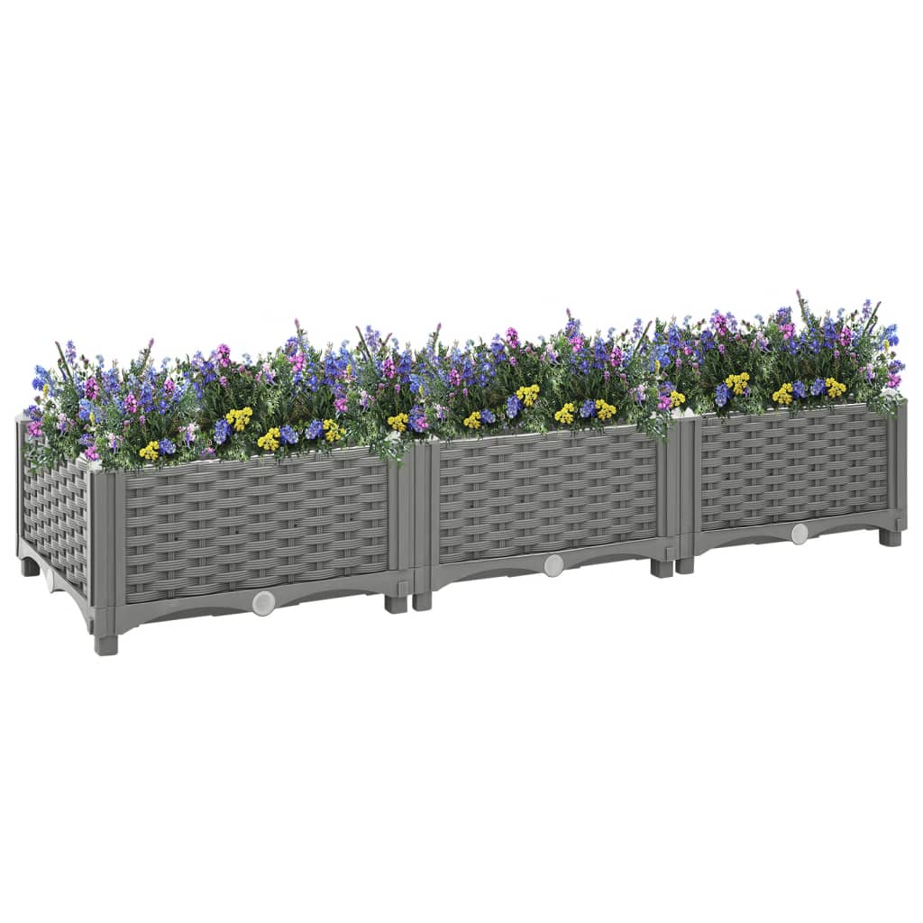 Plantenbak geschat 120x40x23 cm polypropeen