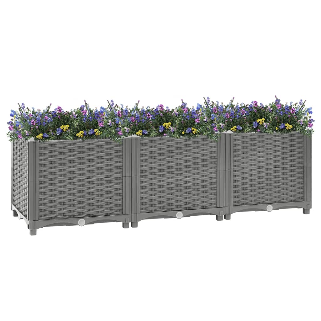 Plantenbak verhoogd 120x40x38 cm polypropeen