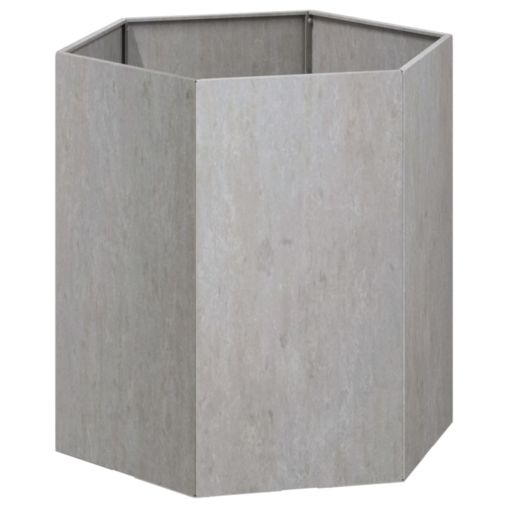 Plantenbak 40x40x45 cm cortenstaal grijs