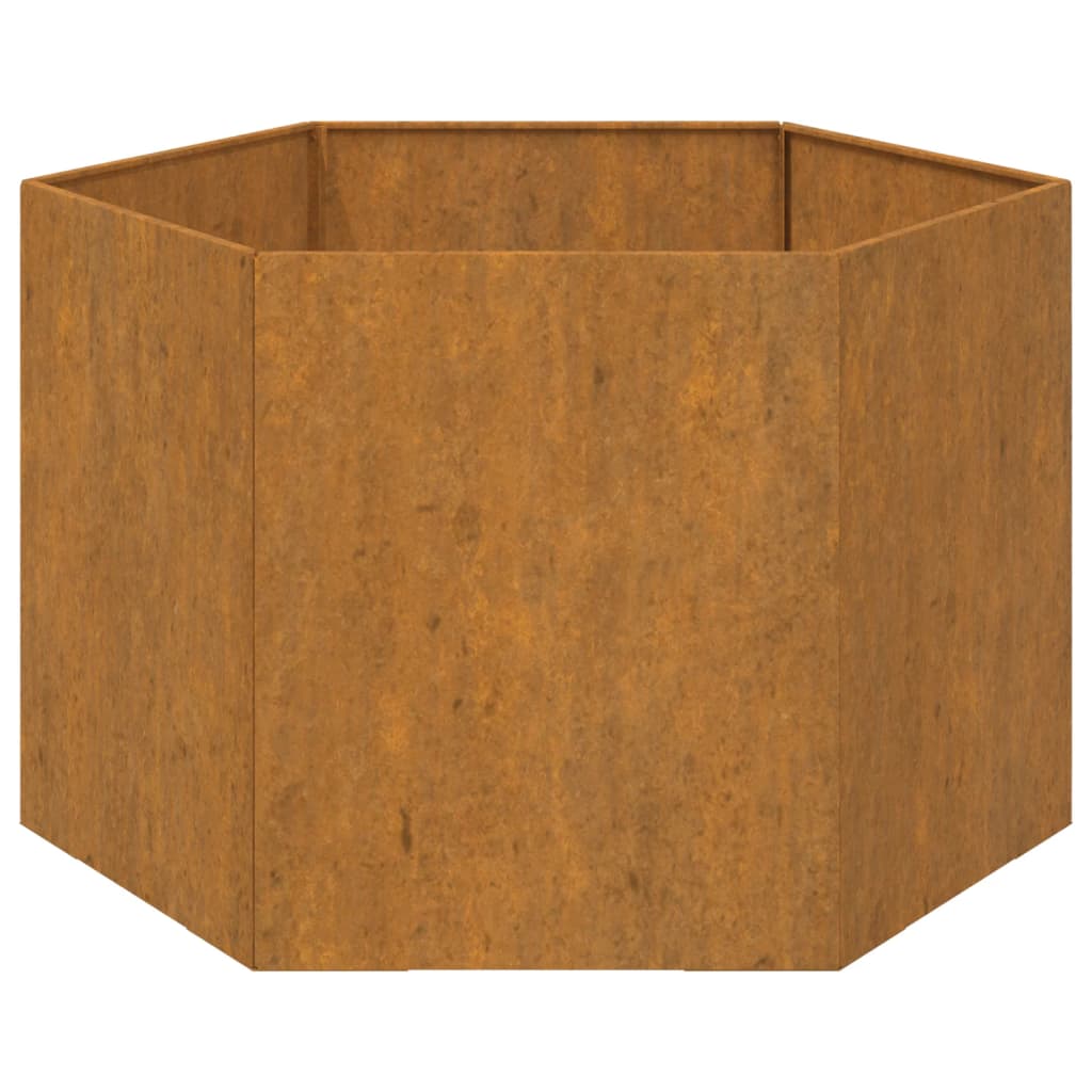 Plantenbak 60x60x45 cm cortenstaal grijs