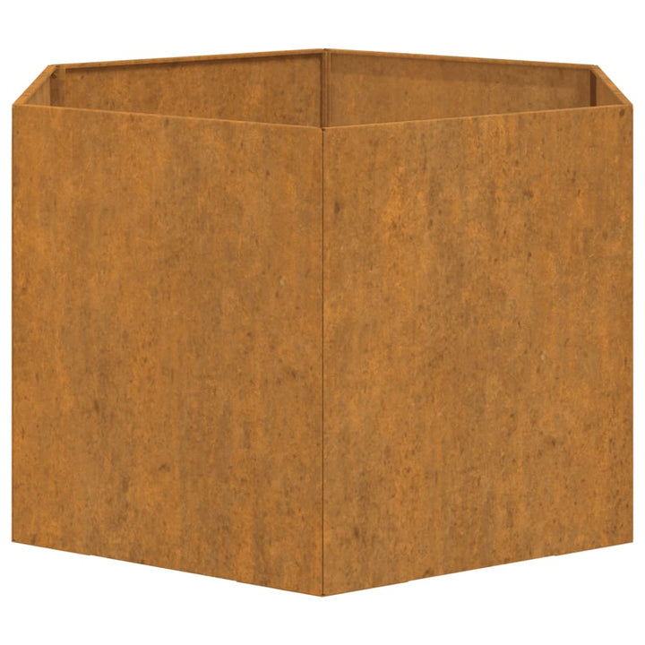 Plantenbak 60x60x45 cm cortenstaal grijs