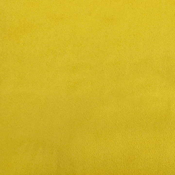 Bankje 108x79x79 cm fluweel geel