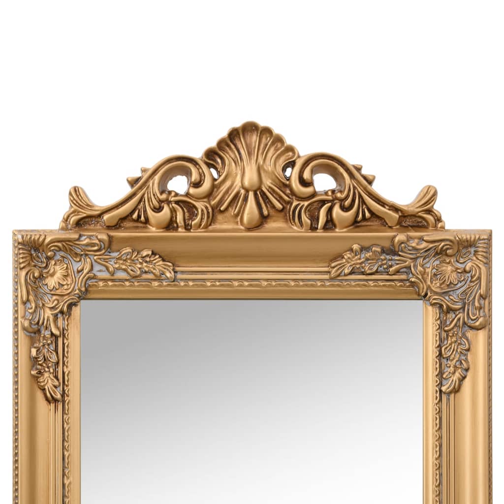Spiegel vrijstaand 40x160 cm goudkleurig