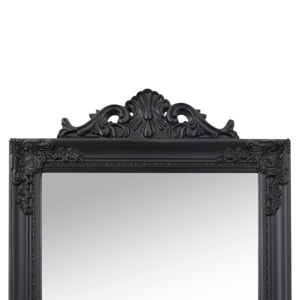 Spiegel vrijstaand 45x180 cm zwart
