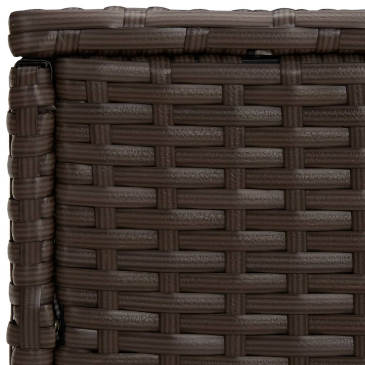 Bijzettafels 3 st poly rattan bruin