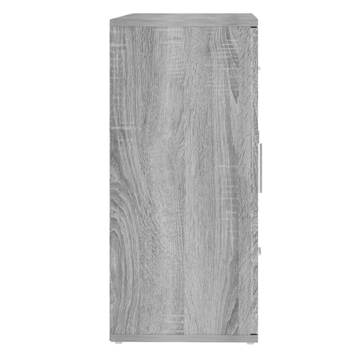 Dressoir 91x29,5x65 cm bewerkt hout grijs sonoma eikenkleurig