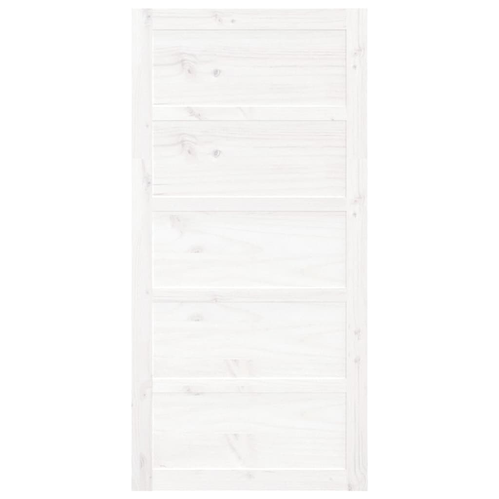 Schuifdeur 100x1,8x204,5 cm massief grenenhout wit