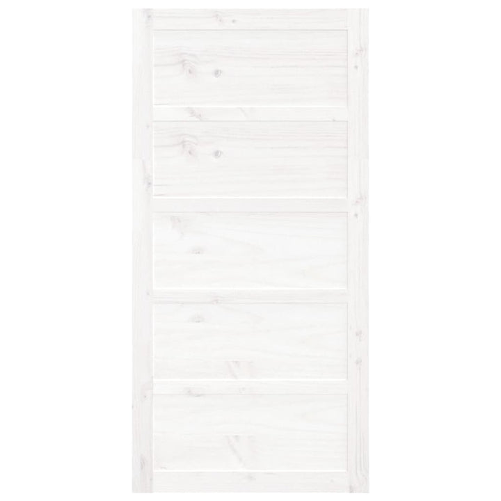 Schuifdeur 100x1,8x204,5 cm massief grenenhout wit