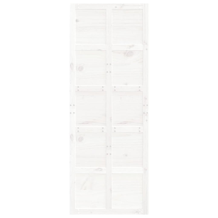 Schuifdeur 80x1,8x214 cm massief grenenhout wit