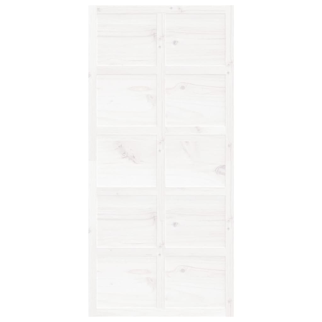 Schuifdeur 100x1,8x214 cm massief grenenhout wit