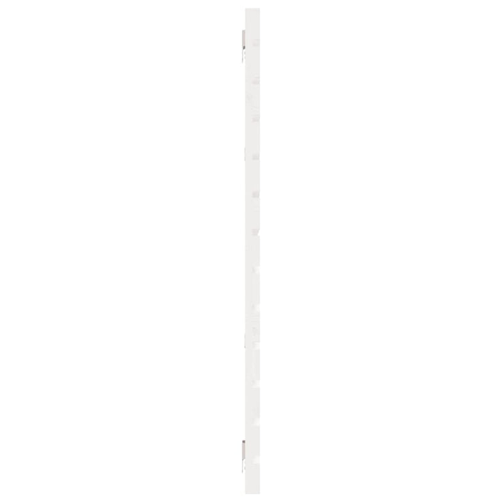 Hoofdbord wandmontage 206x3x91,5 cm massief grenenhout wit