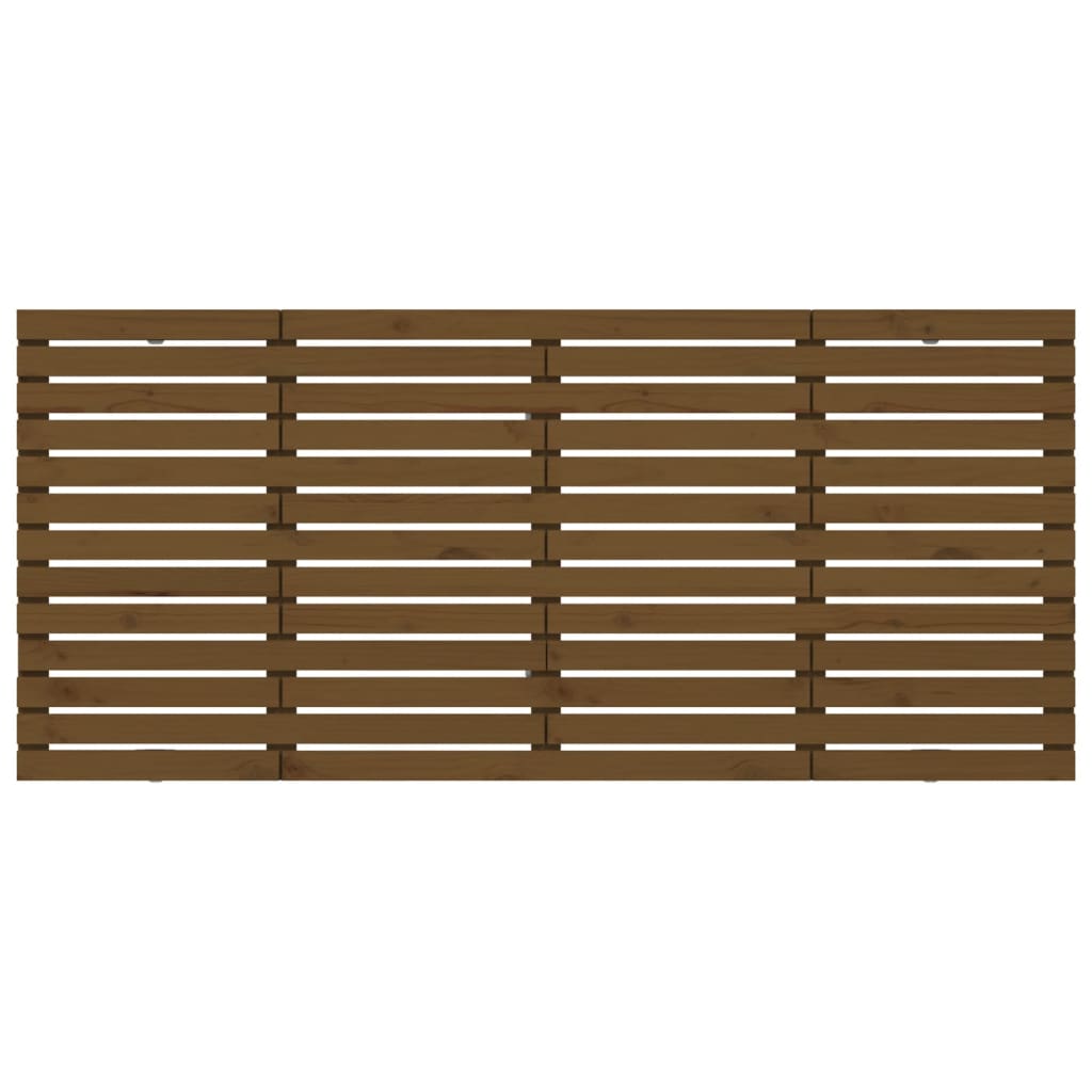 Hoofdbord wandmontage 206x3x91,5 cm grenenhout honingbruin