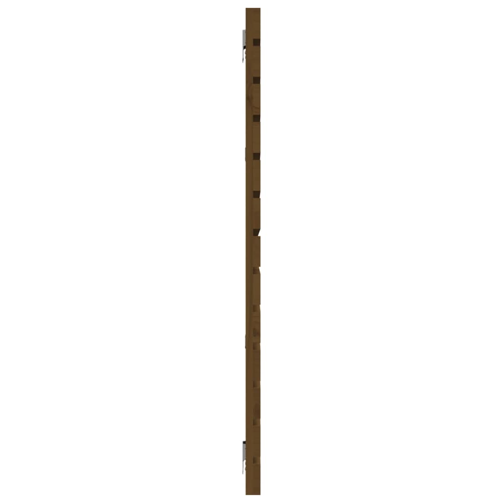 Hoofdbord wandmontage 206x3x91,5 cm grenenhout honingbruin