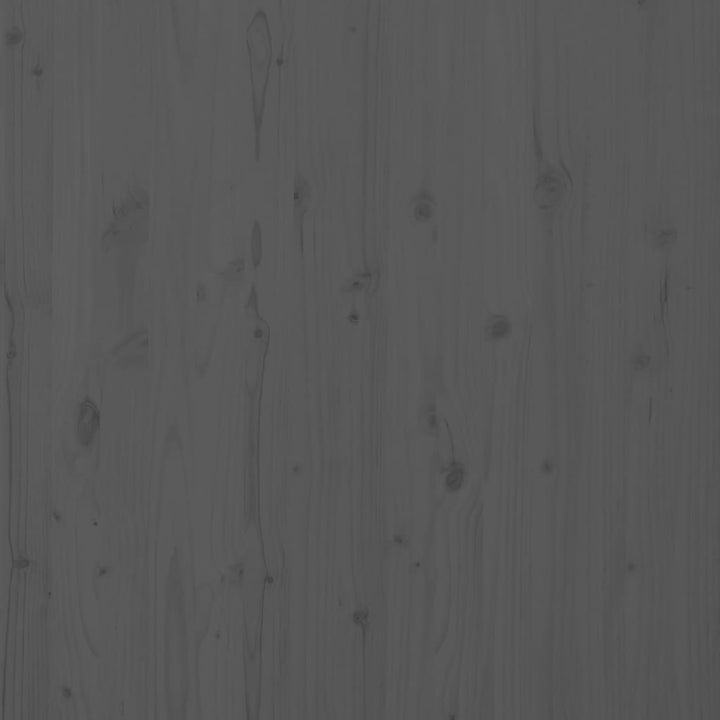 Hoofdbord wandmontage 96x3x91,5 cm massief grenenhout grijs