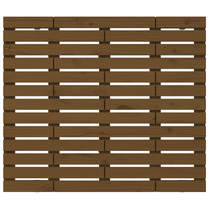 Hoofdbord wandmontage 96x3x91,5 cm grenenhout honingbruin