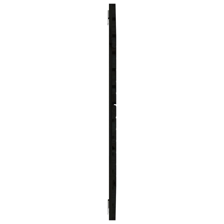 Hoofdbord wandmontage 96x3x91,5 cm massief grenenhout zwart