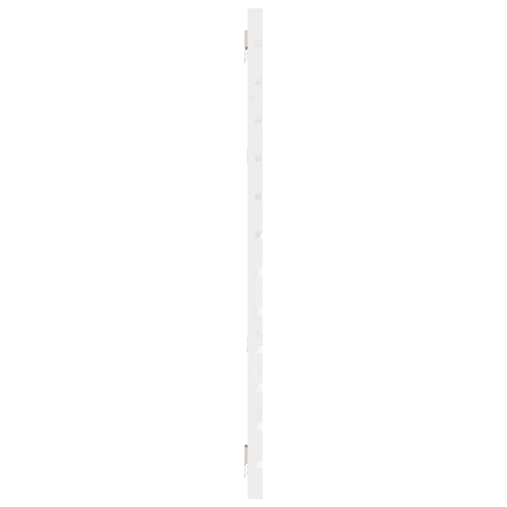 Hoofdbord wandmontage 166x3x91,5 cm massief grenenhout wit
