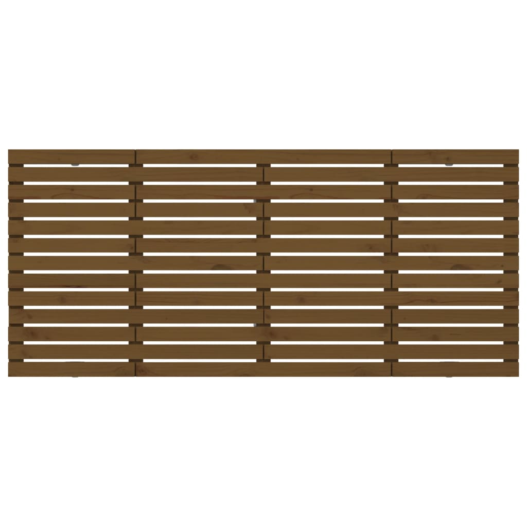 Hoofdbord wandmontage 166x3x91,5 cm grenenhout honingbruin