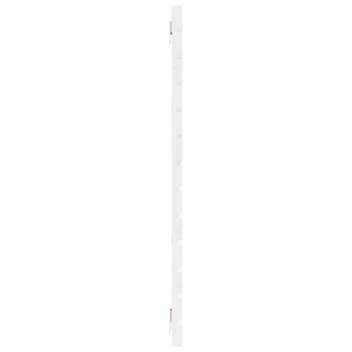 Hoofdbord wandmontage 186x3x91,5 cm massief grenenhout wit