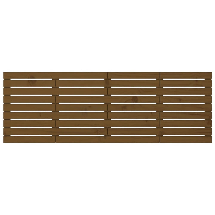 Hoofdbord wandmontage 206x3x63 cm grenenhout honingbruin