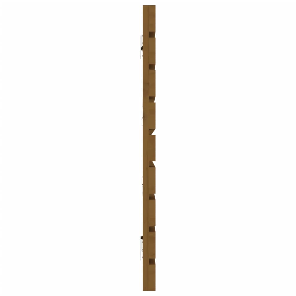 Hoofdbord wandmontage 206x3x63 cm grenenhout honingbruin