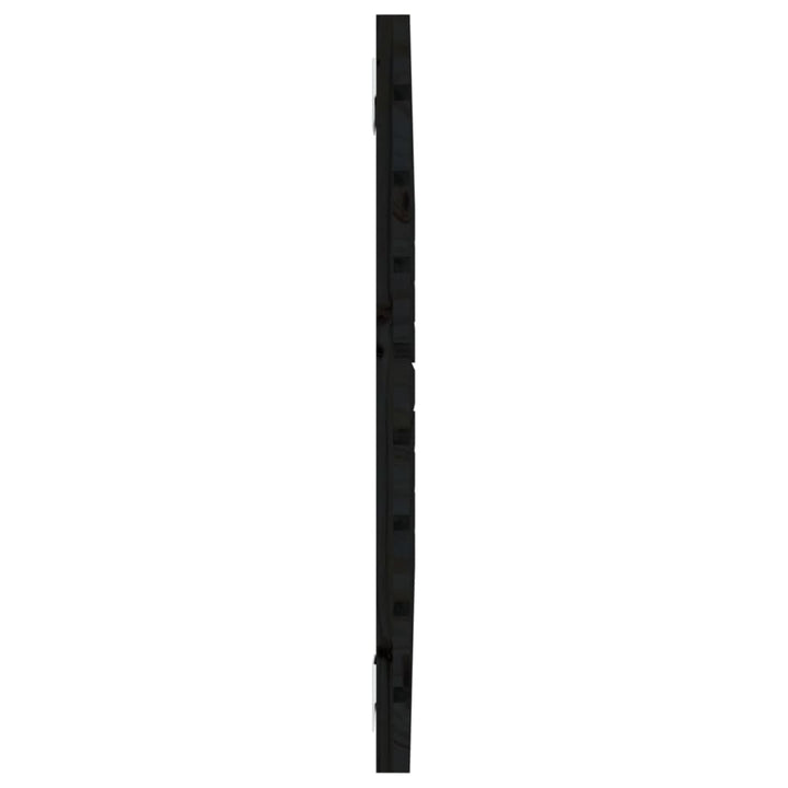 Hoofdbord wandmontage 96x3x63 cm massief grenenhout zwart