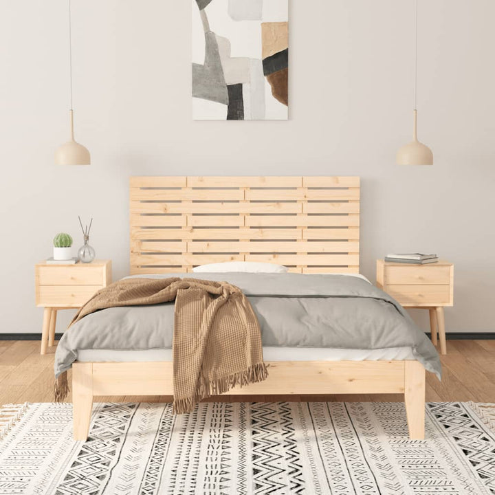 Hoofdbord wandmontage 146x3x63 cm massief grenenhout