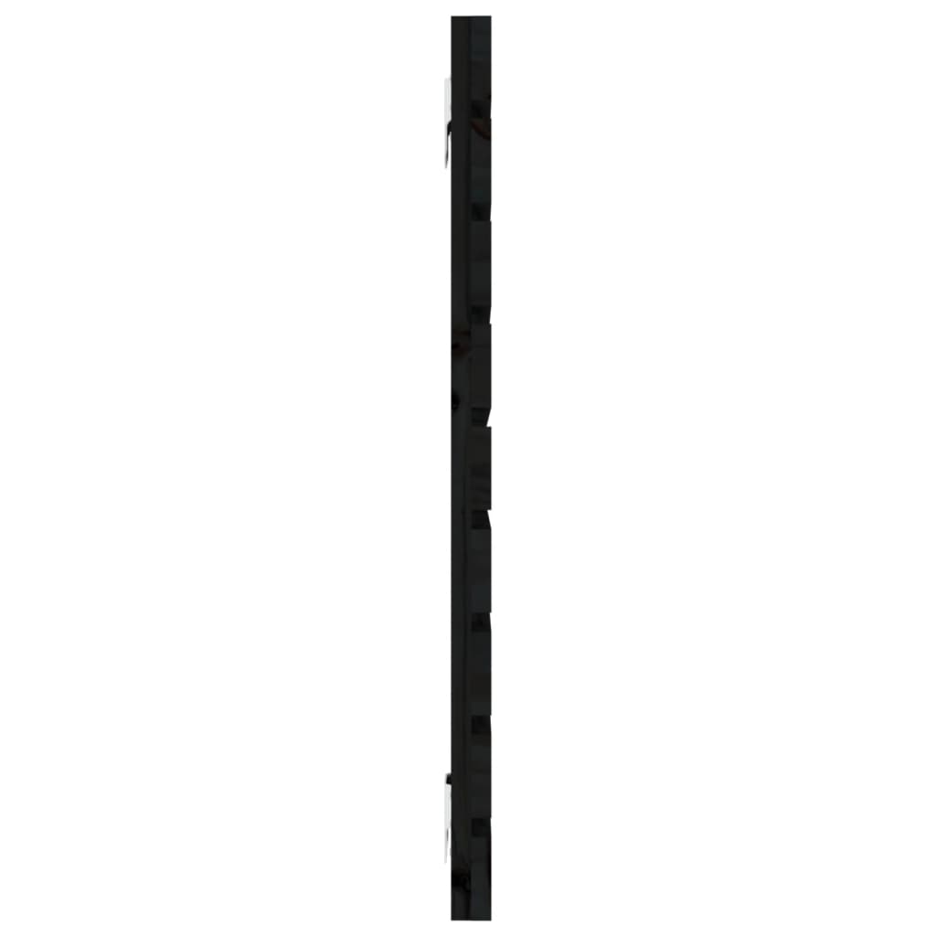 Hoofdbord wandmontage 156x3x63 cm massief grenenhout zwart