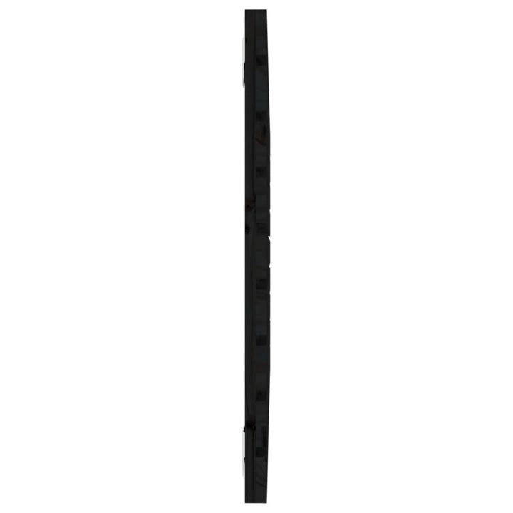 Hoofdbord wandmontage 81x3x63 cm massief grenenhout zwart