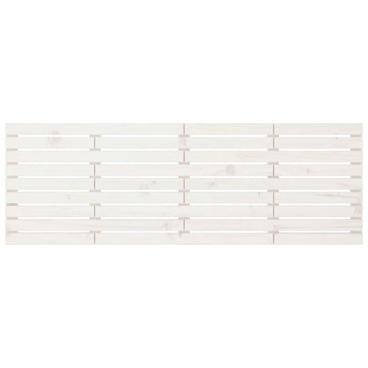 Hoofdbord wandmontage 166x3x63 cm massief grenenhout wit